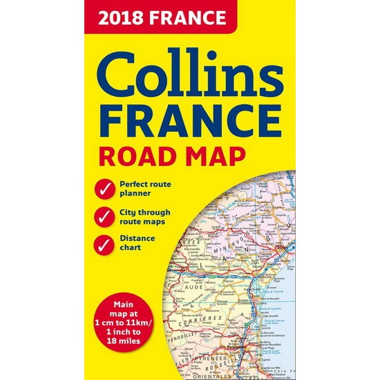 2018 Collins France Road Map De Collectif
